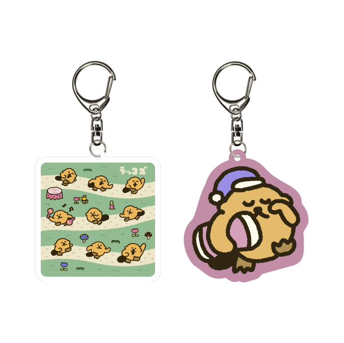 アクリルキーホルダー 各770円（税込）