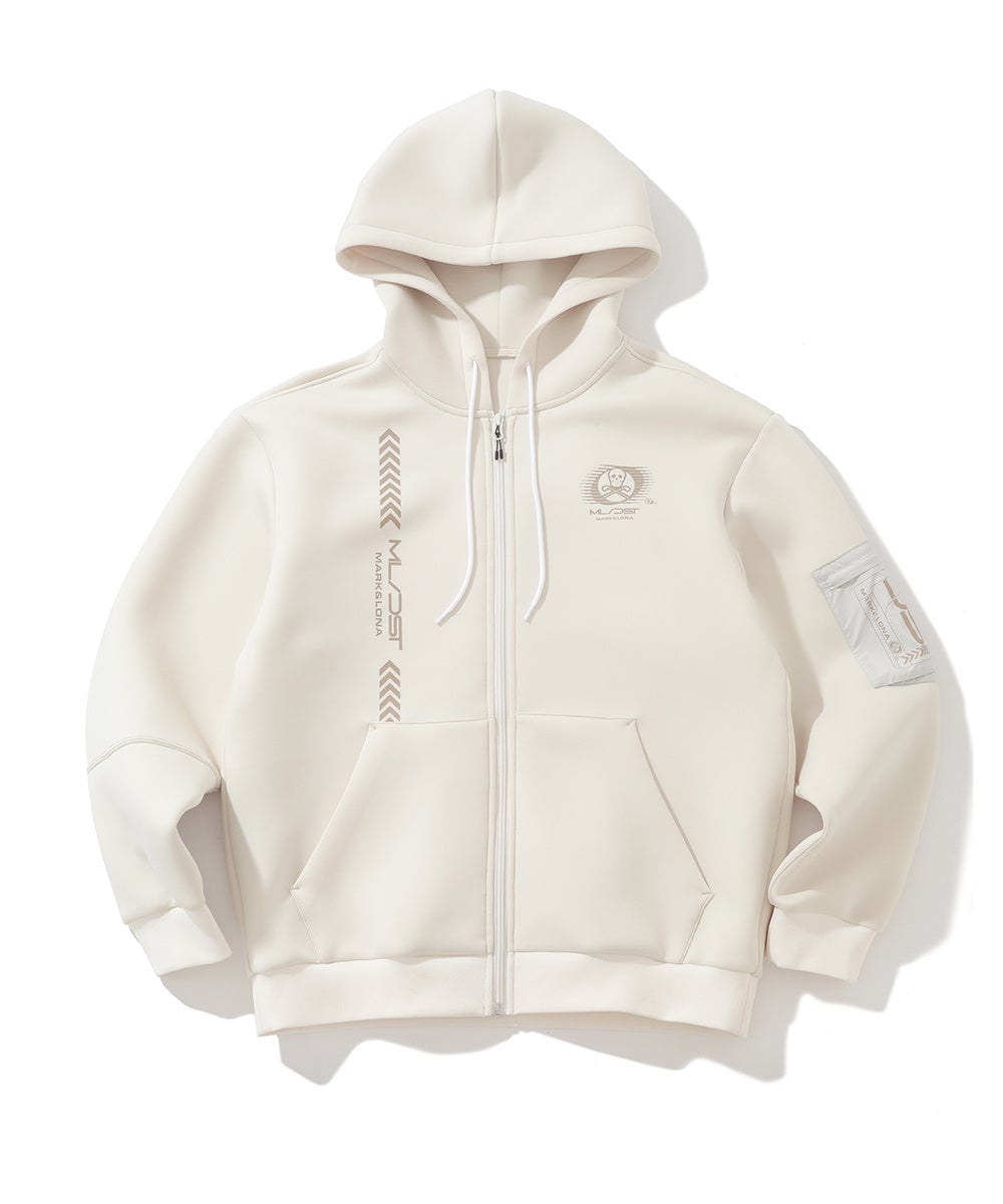 新品　MARK & LONA ゴルフ　フリース　 ホワイト MARK&LONA マークアンドロナ 2023年モデル 裏フリース ハーフ