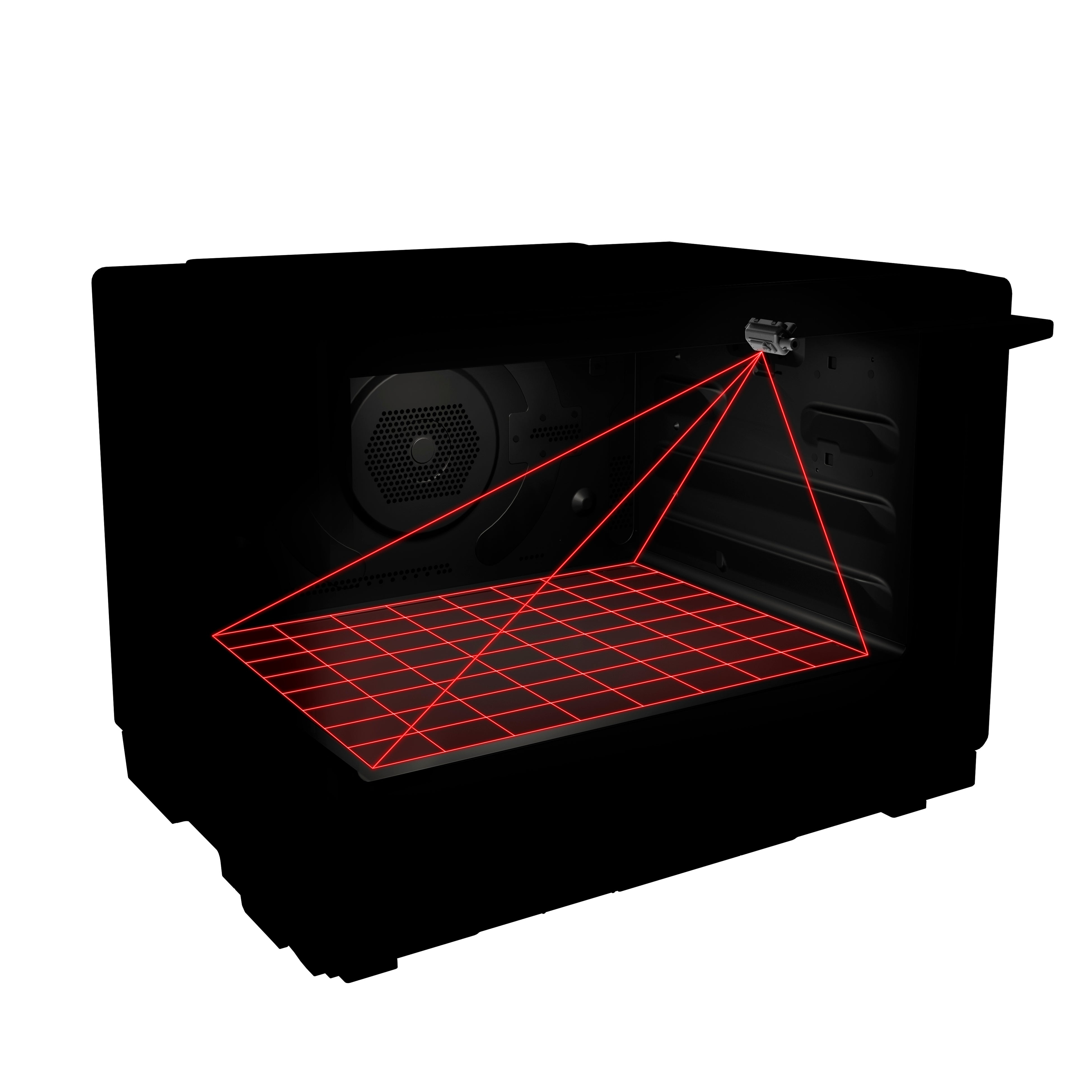 瞬時に食品の温度を測定する「高精細・64眼スピードセンサー」搭載