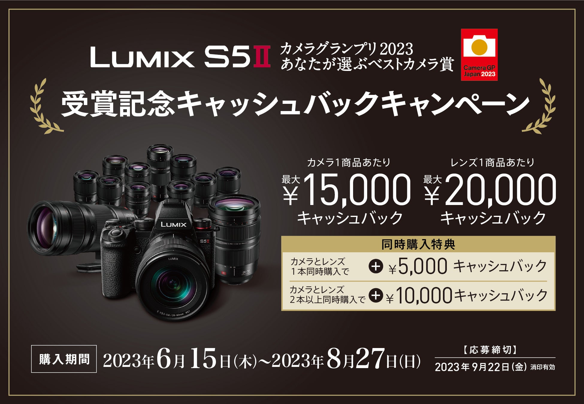 LUMIX S5IIキャッシュバックキャンペーン