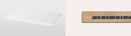 オリジナルオーディオボード(左)、断面図(右)