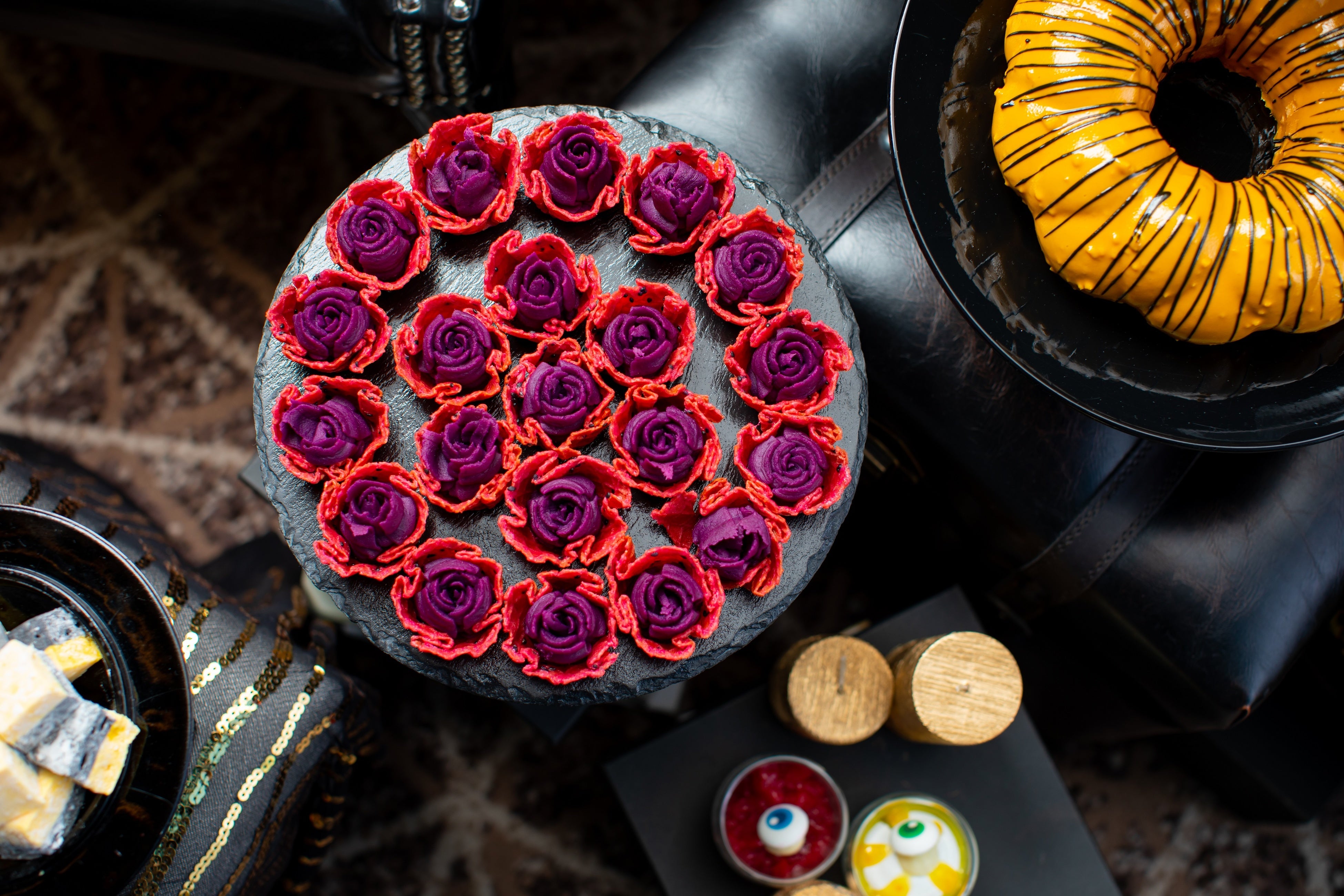 ローズカップ・紫芋のタルト