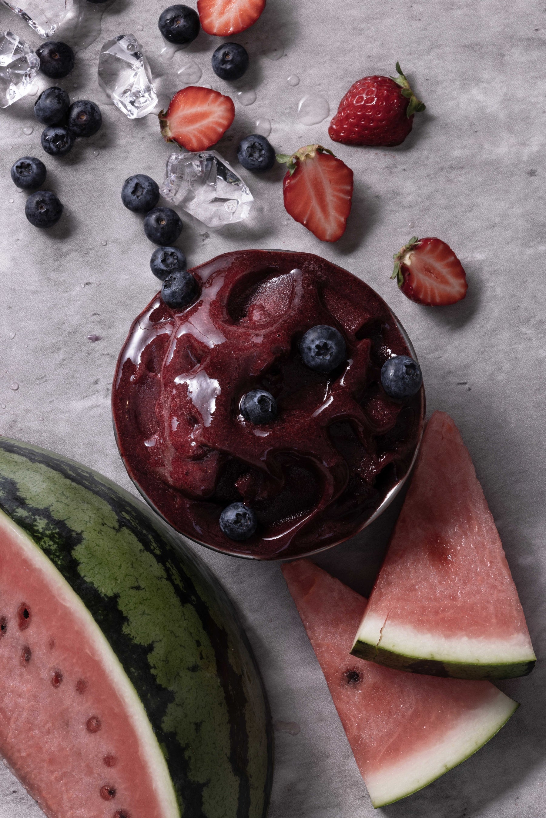 スイカと4種のフルーツ