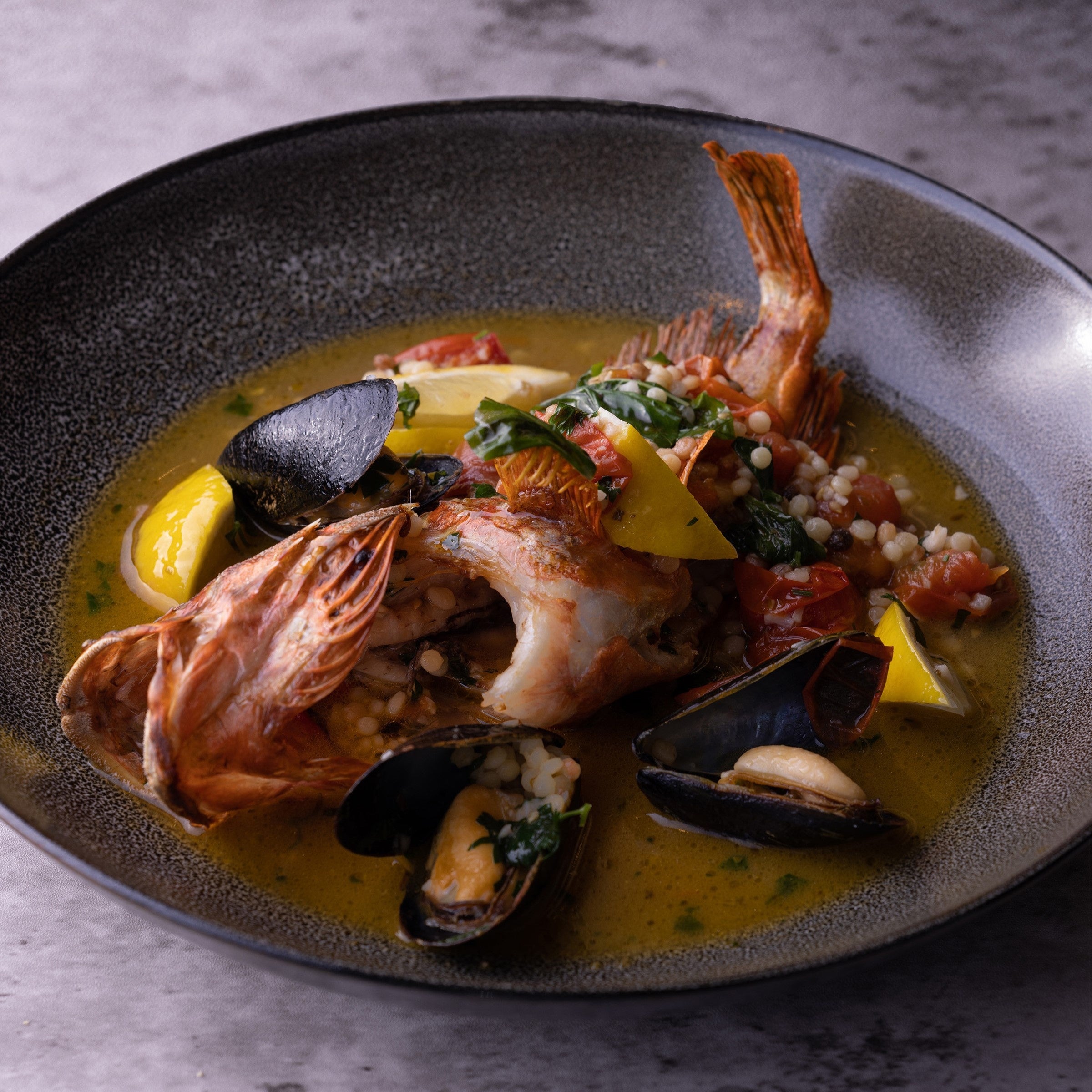 柑橘香るアクアパッツァ