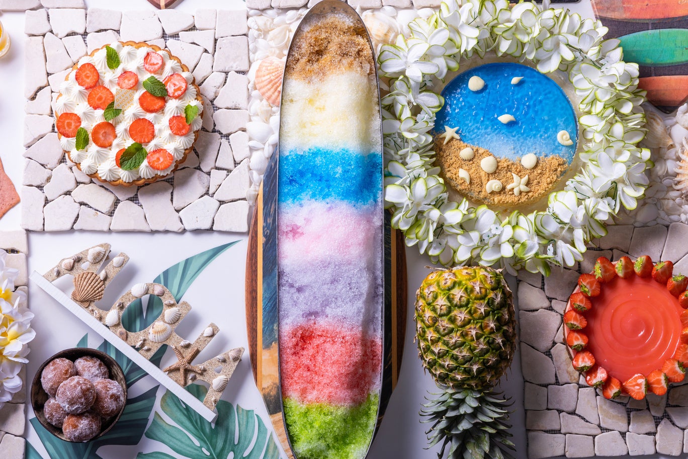 レインボーかき氷