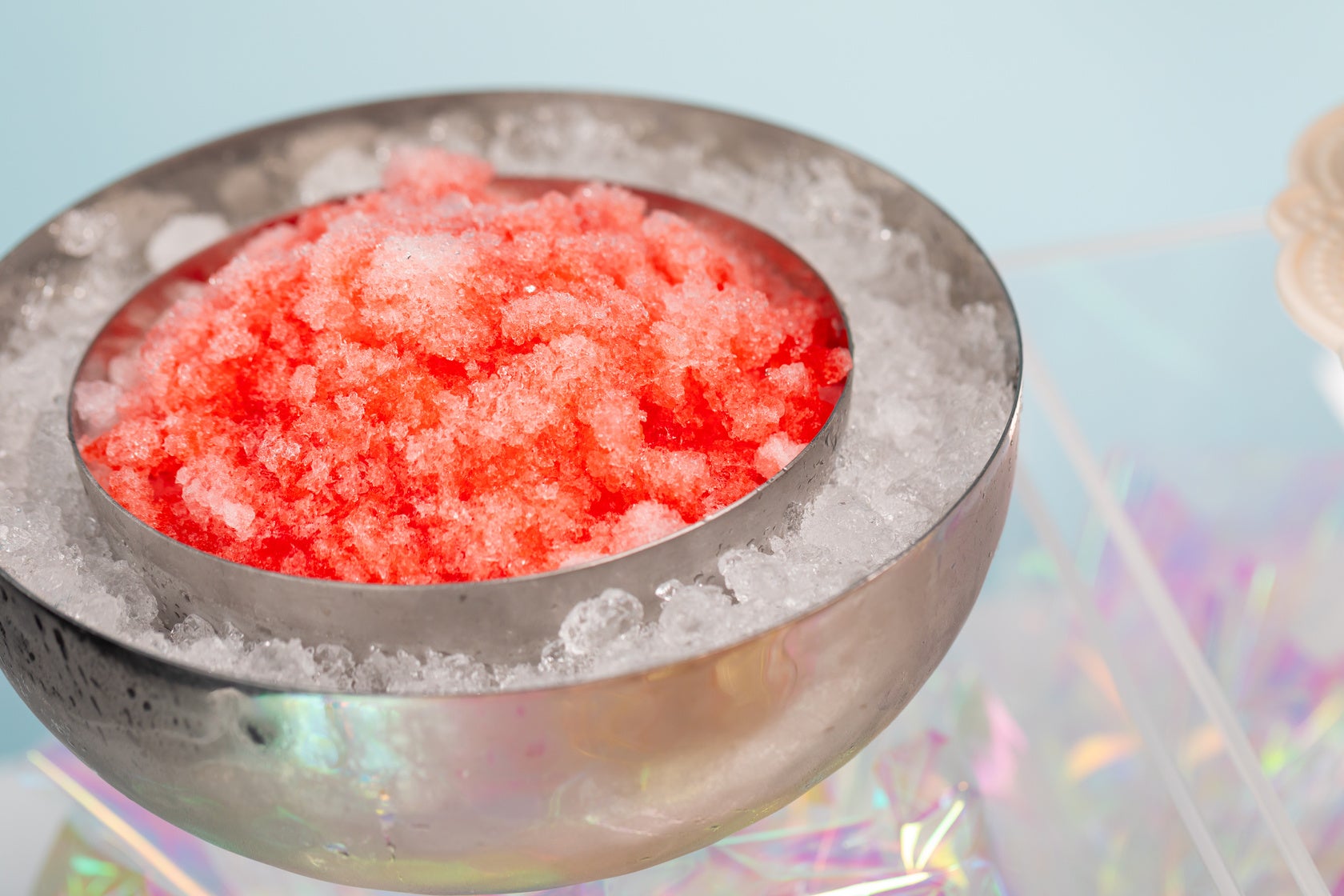 かき氷とストロベリー