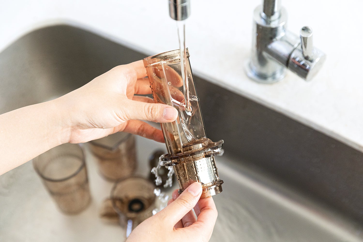 サッと水洗いできます