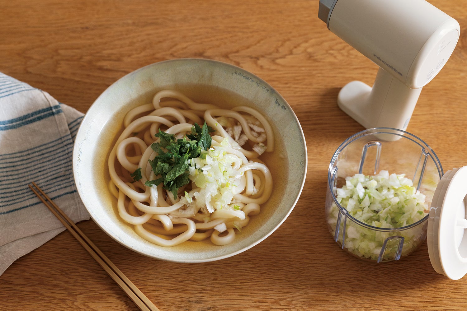 刻みたての薬味でおいしさアップ!