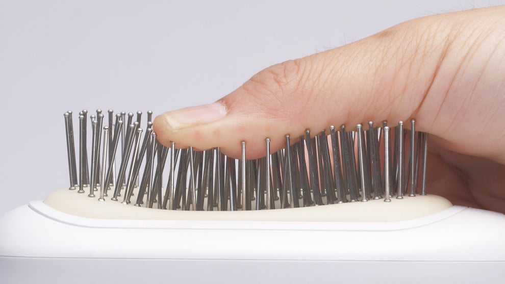 柔らかいクッションが頭の形に合わせてフィット。