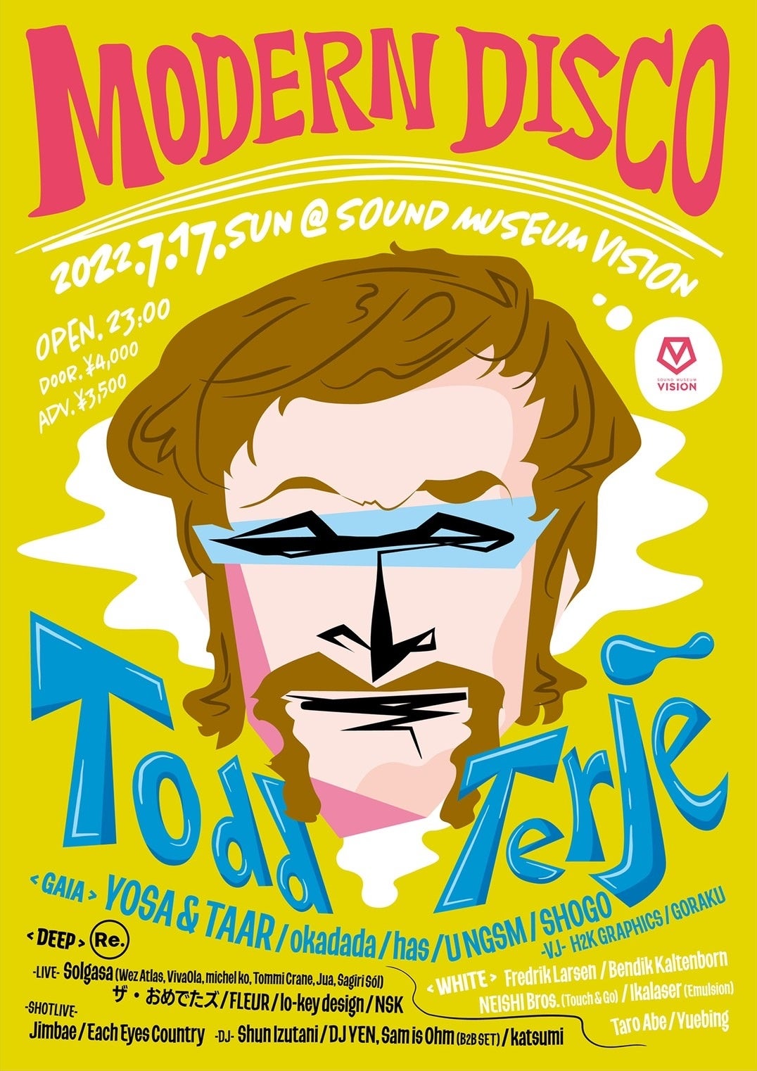 東京のディスコ/ハウスシーンを代表するVISIONの大人気パーティー