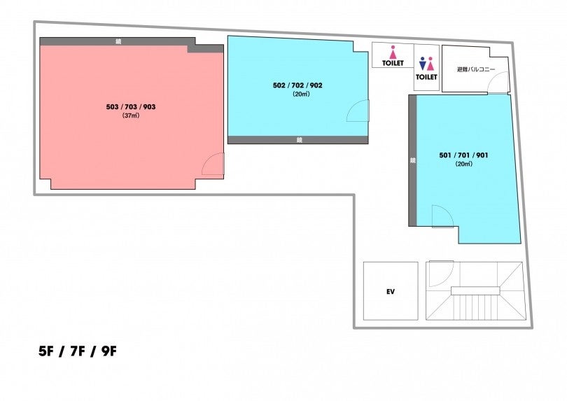 床材５階リノ 、７・９階塩ビ