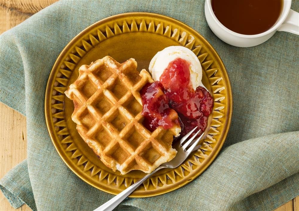 ストロベリー&ラズベリーワッフル