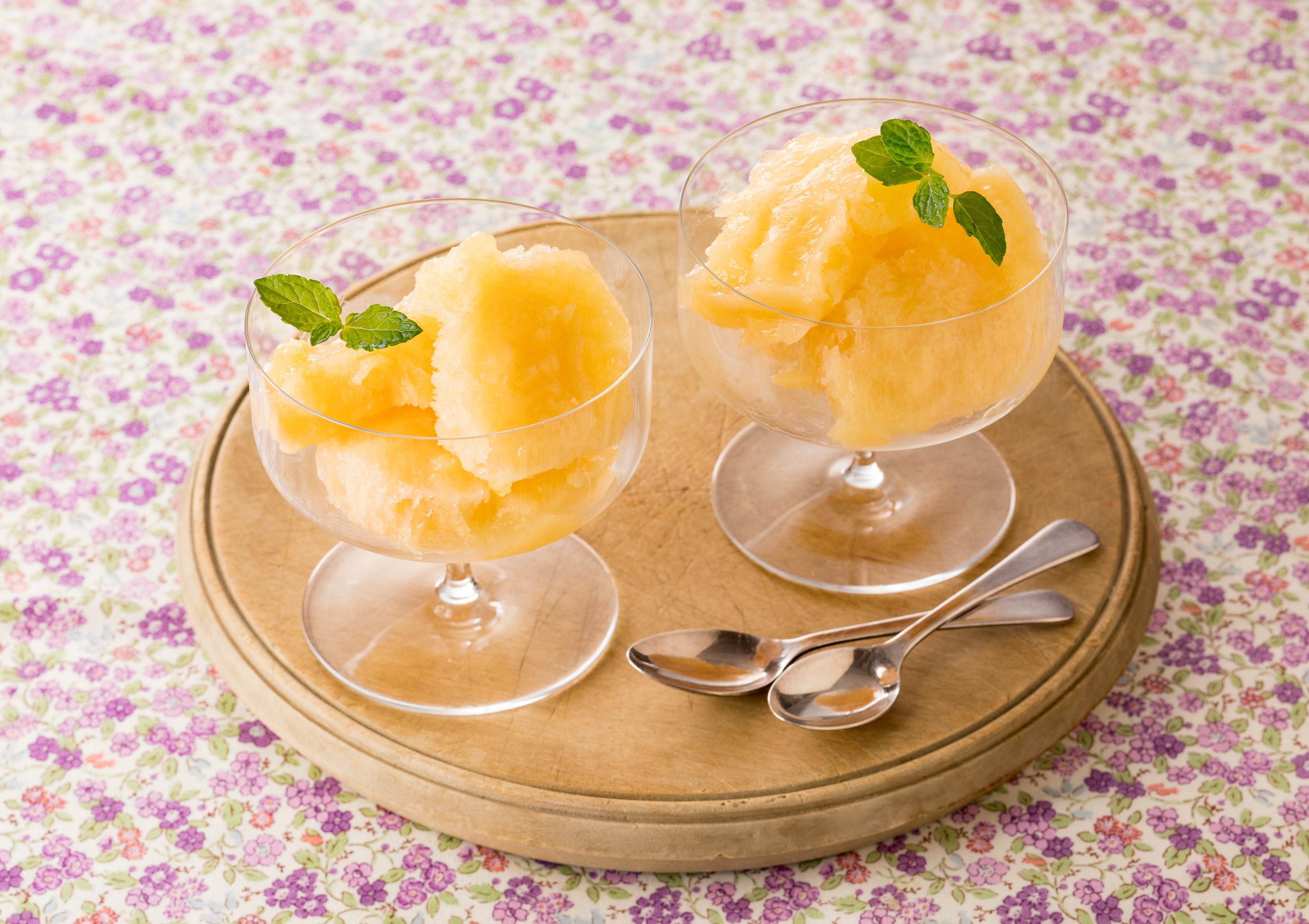 白桃のシャーベット