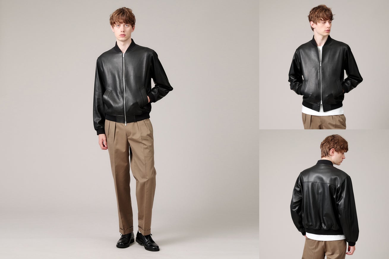 TAKEO KIKUCHI】理想とするレザーブルゾンの完成形『ラムレザー TAKEO KIKUCHI】理想とするレザーブルゾンの完成形『ラムレザー