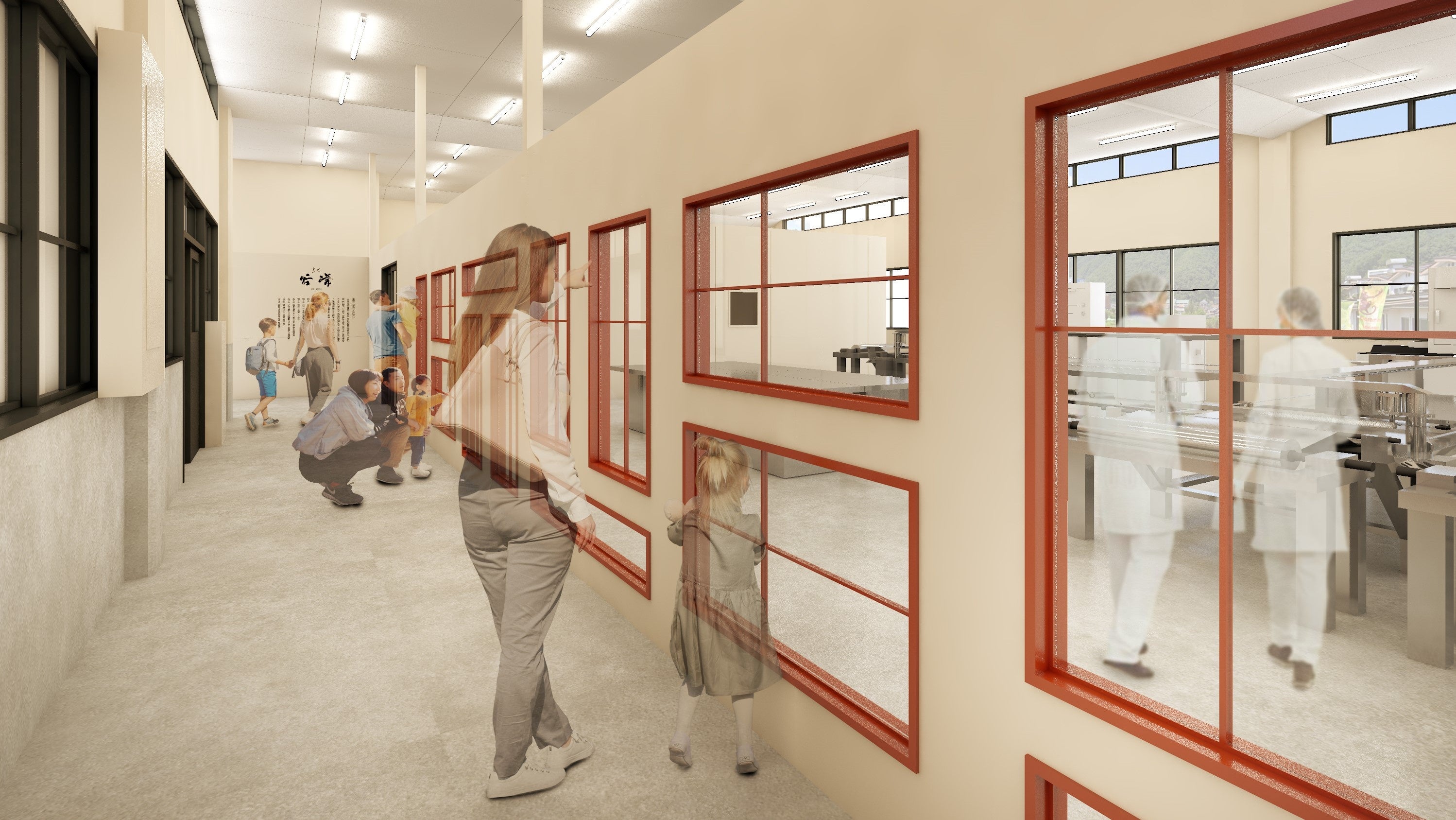 工場見学通路イメージ