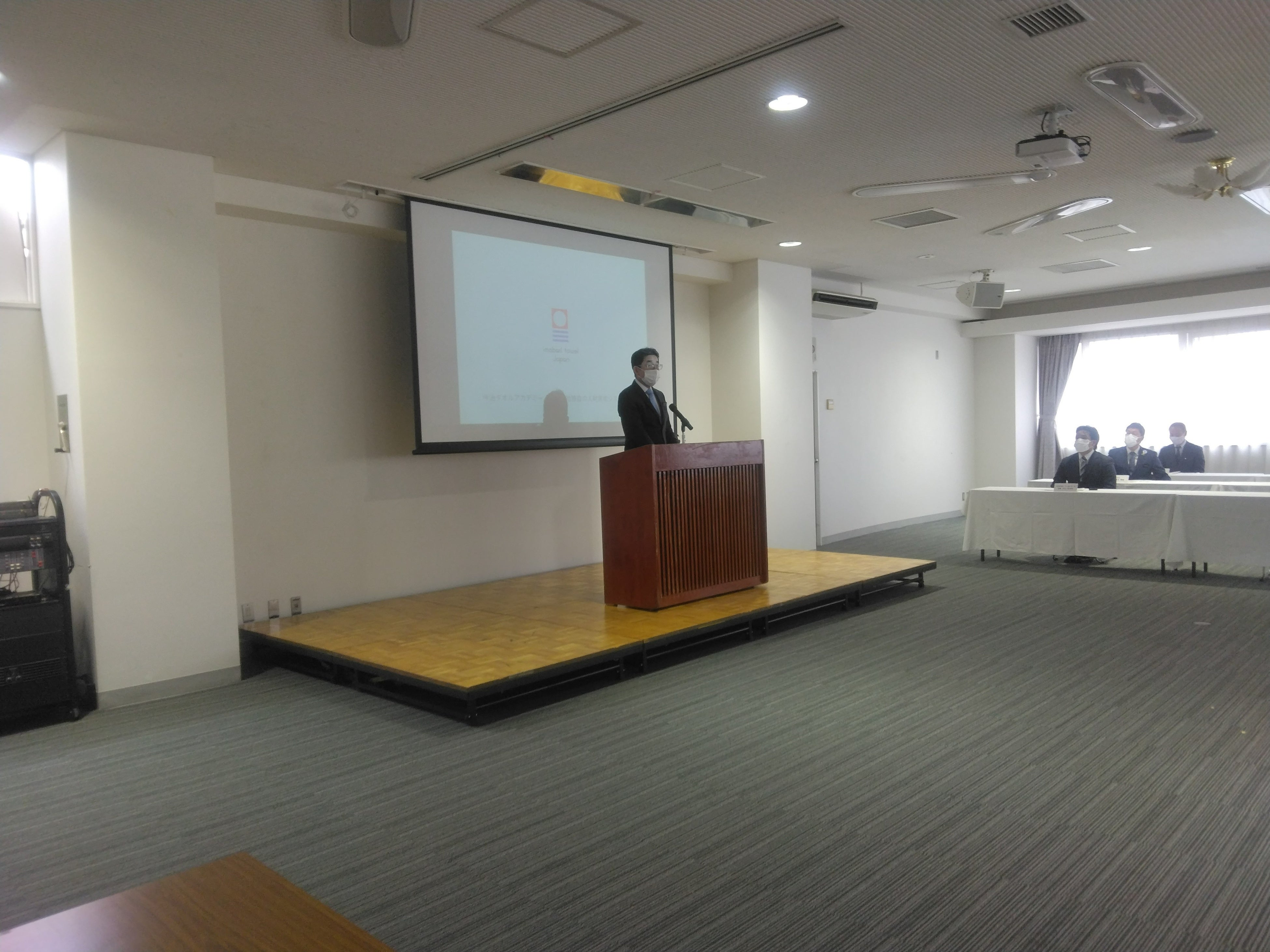 正岡理事長登壇の様子