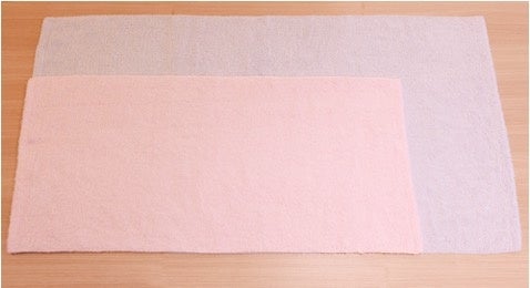 バスタオルとミニバスタオルのサイズ比較