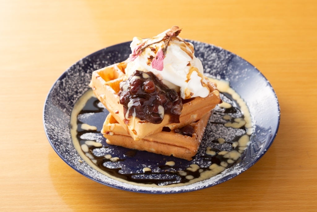 カフェシュクル・桜のワッフル