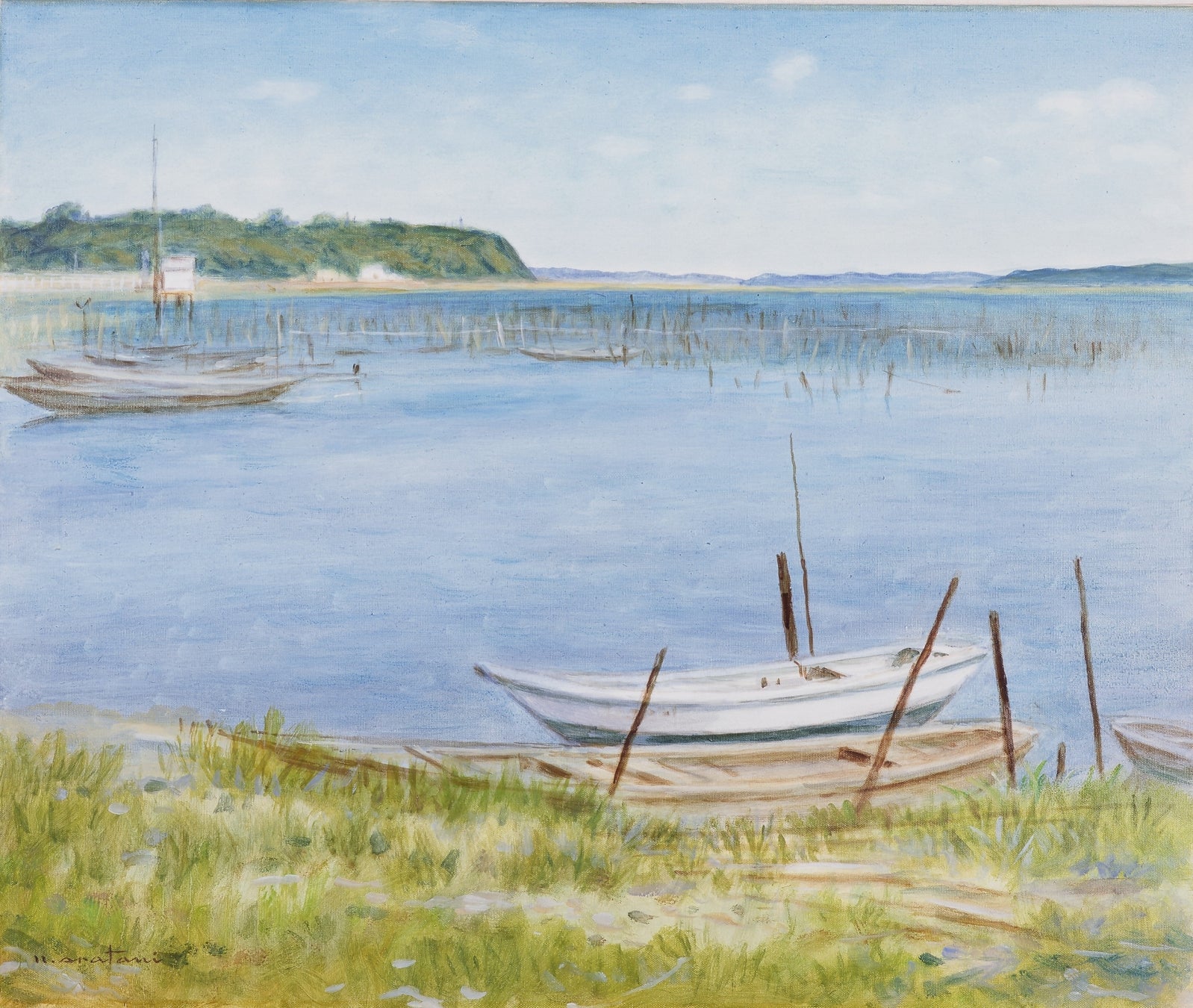 荒谷直之介《晴日印旛沼》昭和60年