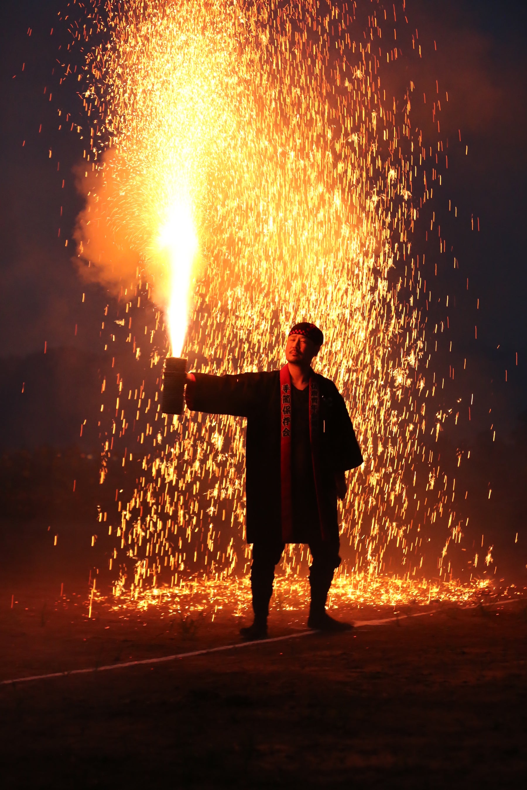 2019年8月実施の様子（手筒花火）