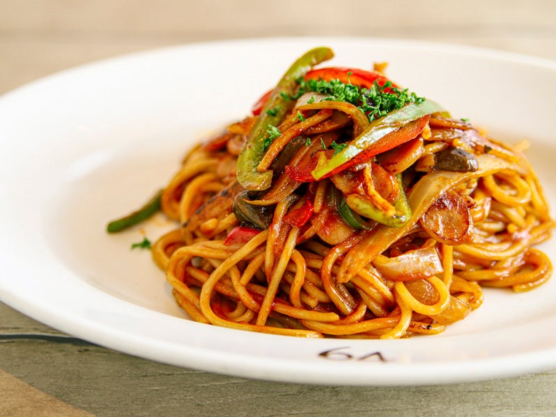 64名物 スパゲティ ナポリタン ランチセット　1188円（税込）