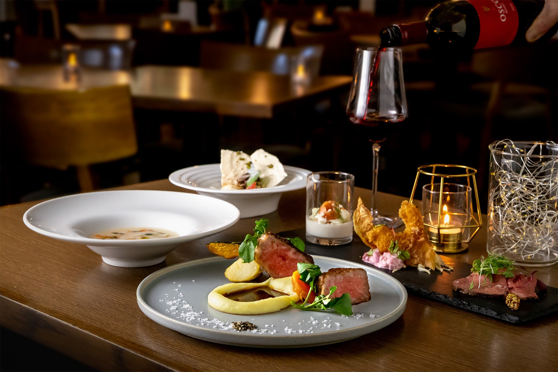 国産黒毛和牛のステーキクリスマスコース