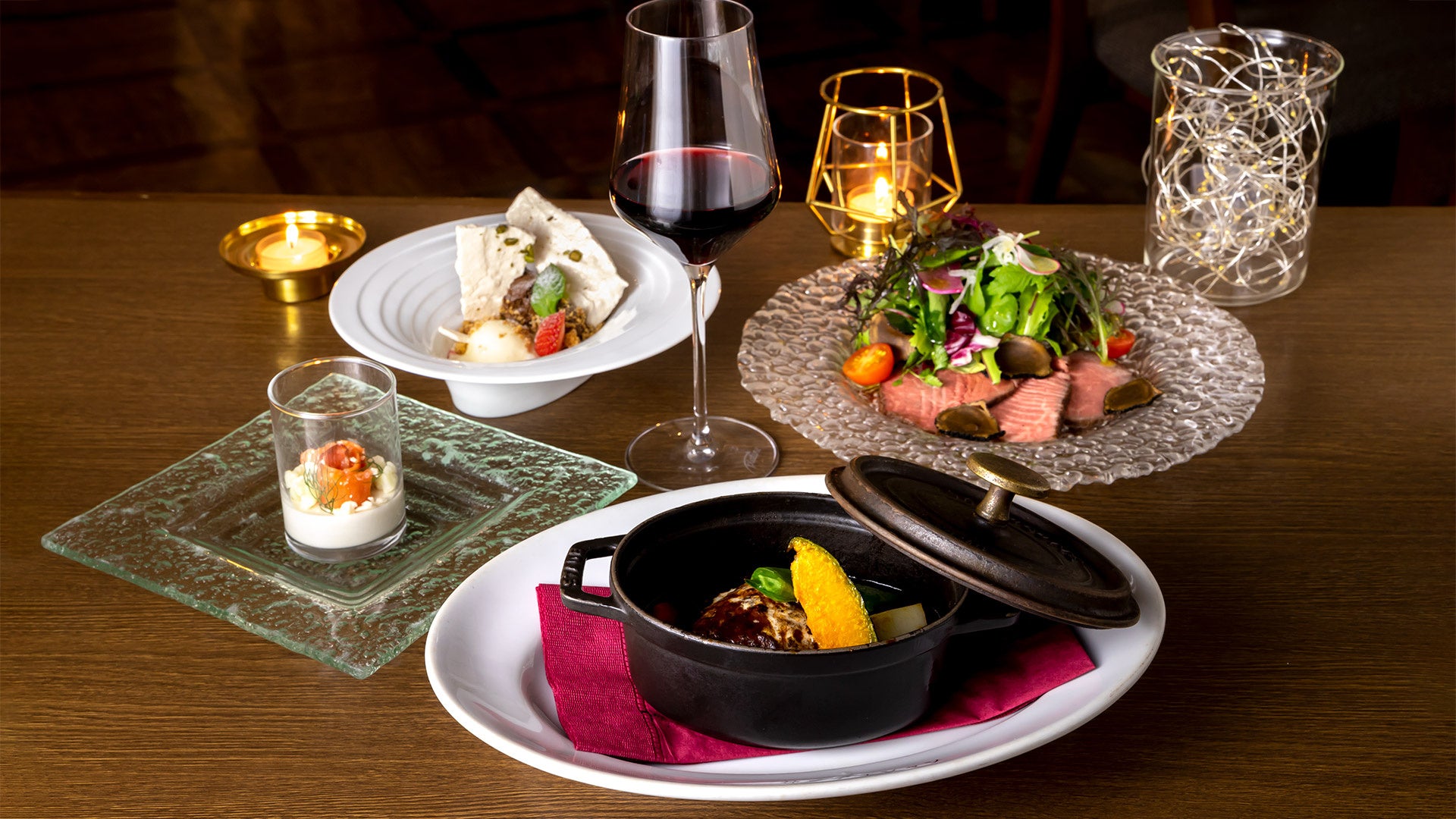 名物ハンバーグクリスマスコース