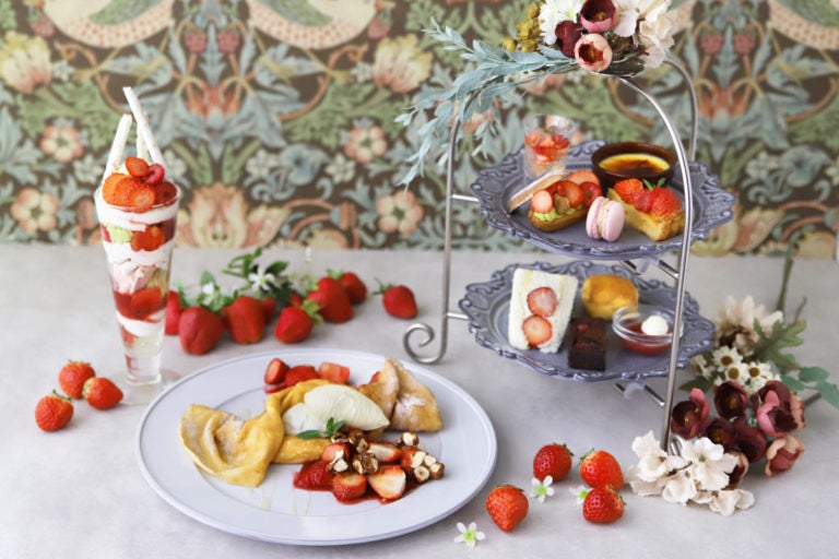 ドイリー1286❤️ぷっくりツル薔薇と苺のドイリー✨