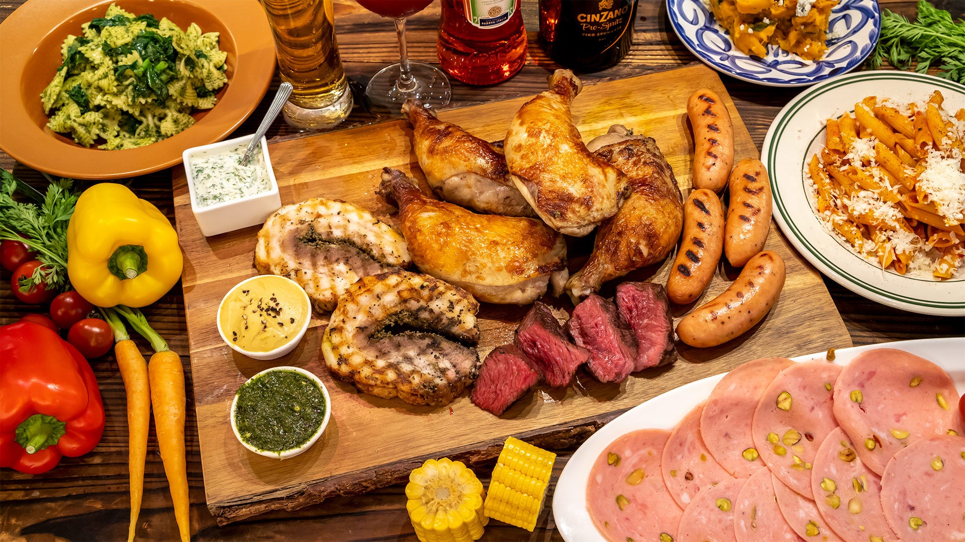 黒毛和牛も食べられる「プレミアムビアガーデンプラン」のイメージ