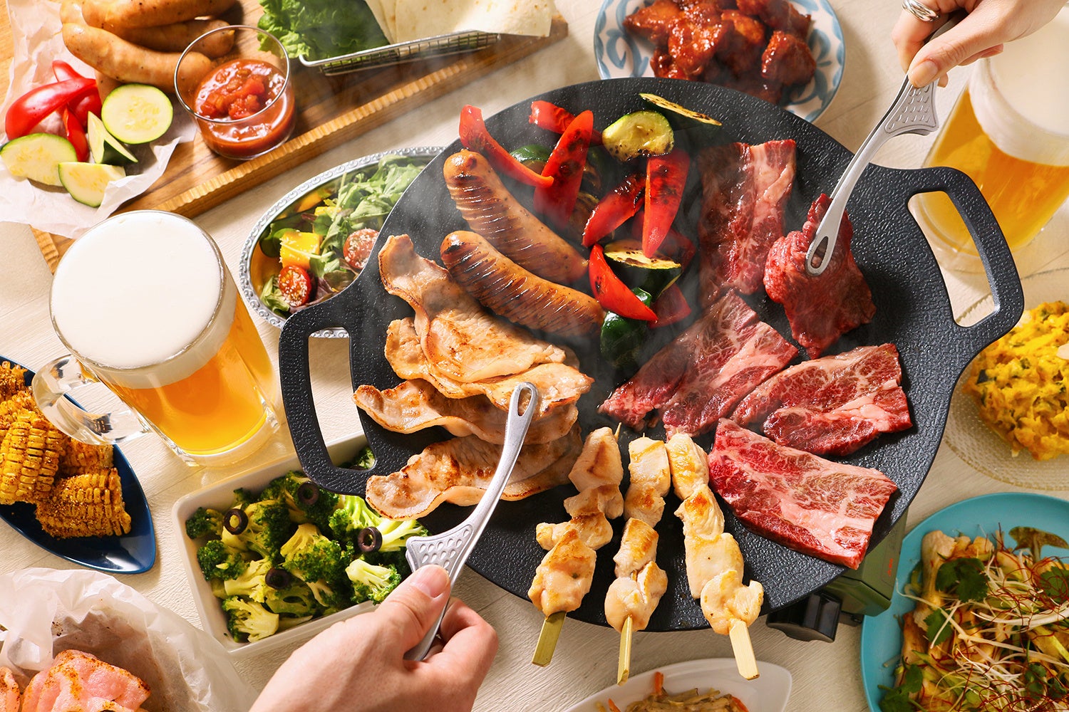 横浜駅すぐ】食べ放題・飲み放題・BBQ！「モアーズBBQ