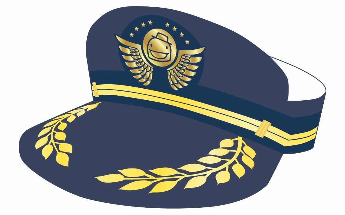 パイロット帽サンバイザー（ネイビー）