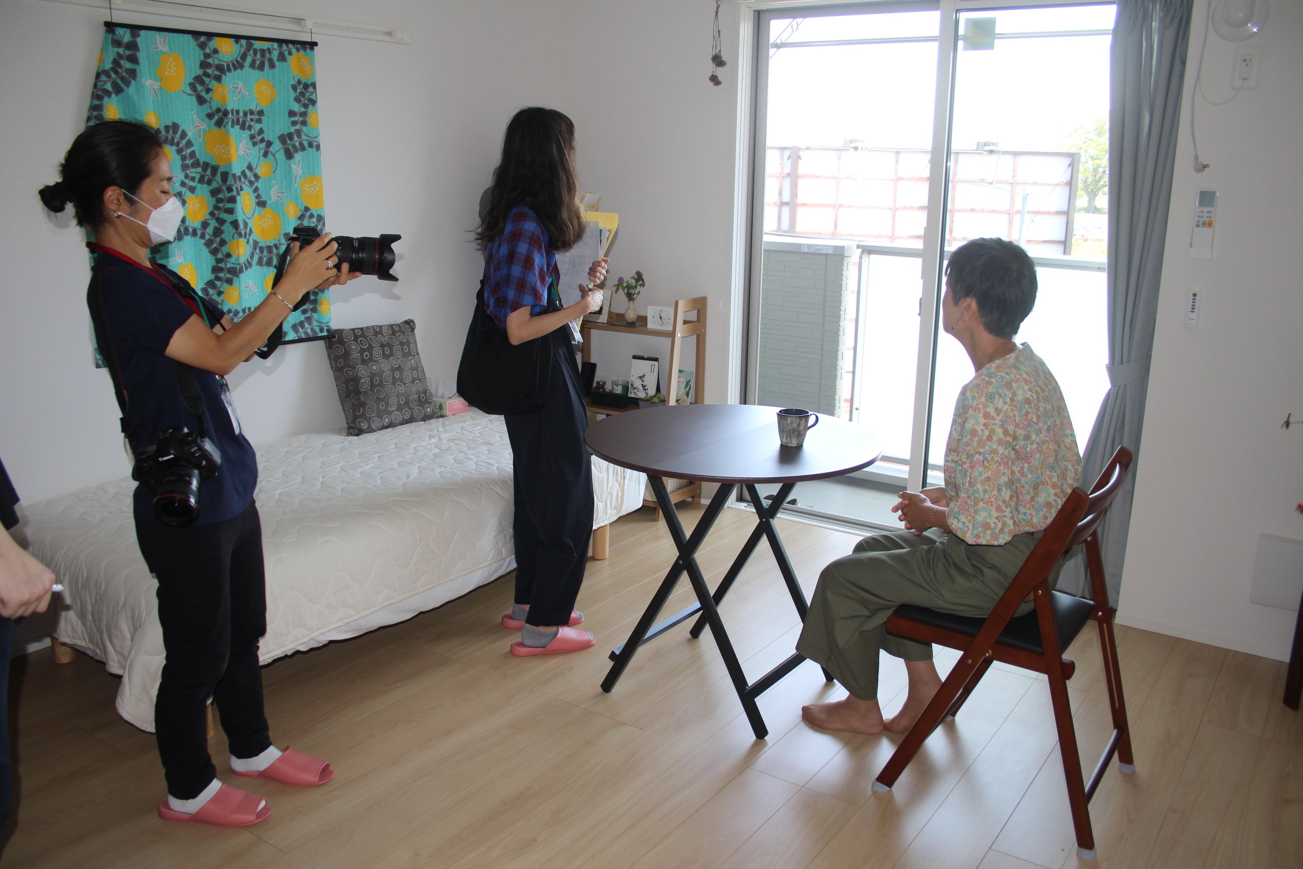 式典後には入居者の個室見学も実施しました