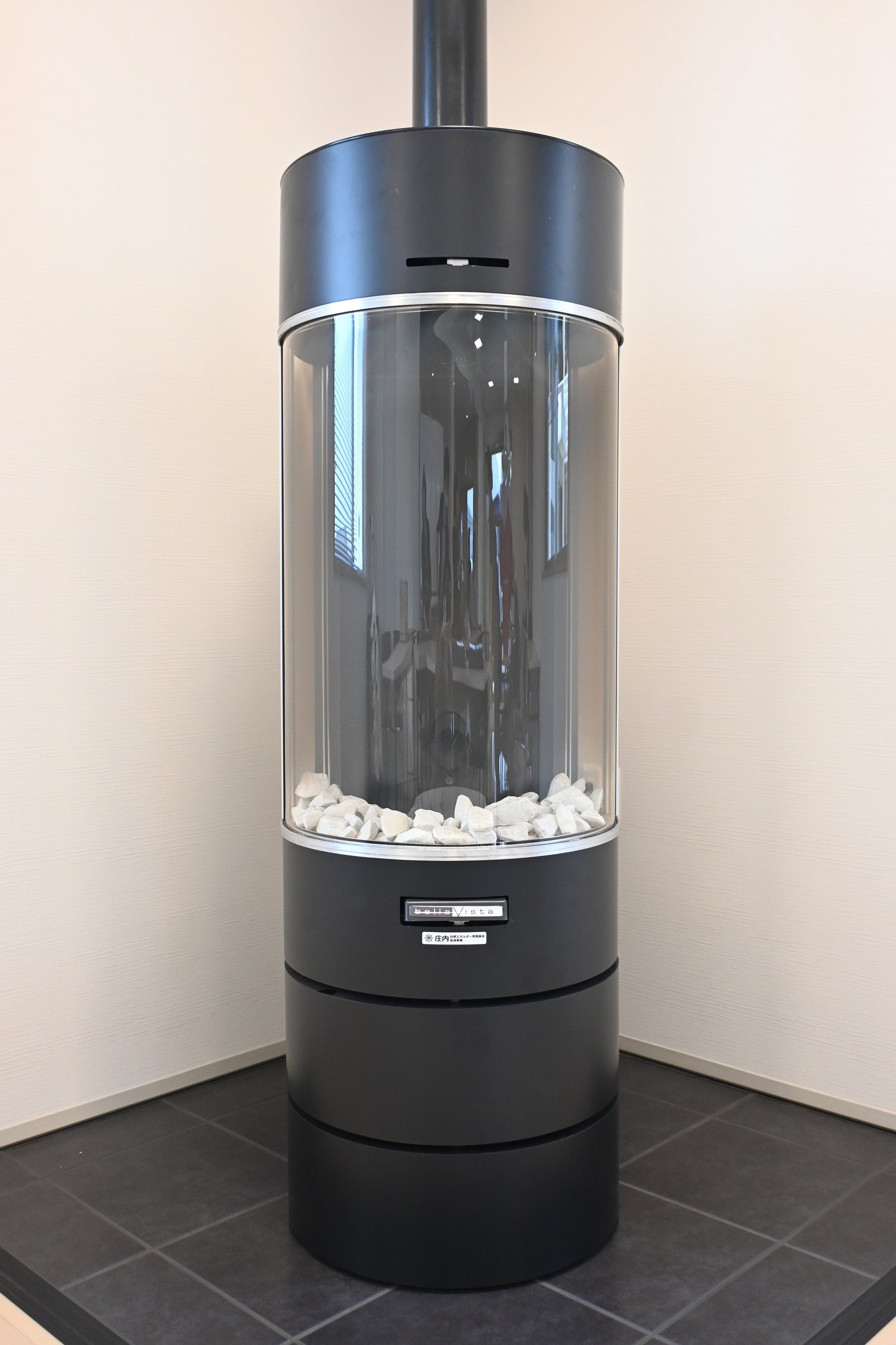 基金助成で設置したペレットストーブ