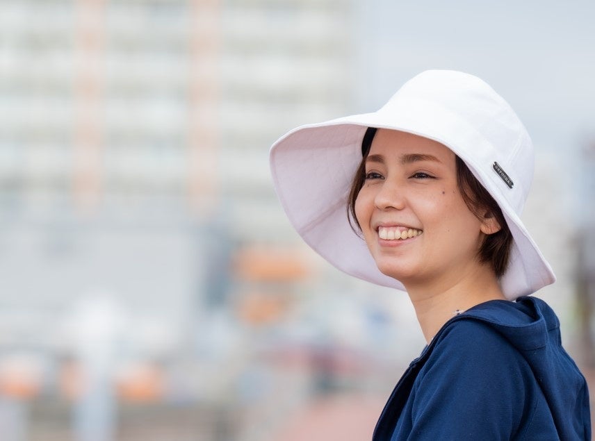 エポカル　UVカット　ノーブルハット　ホワイト