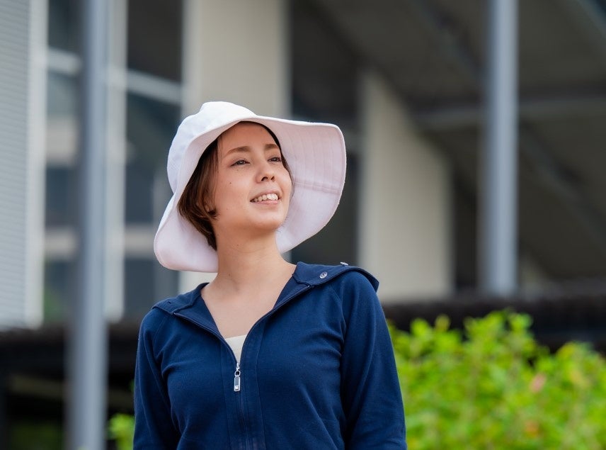 エポカル　UVカットノーブルハットホワイト