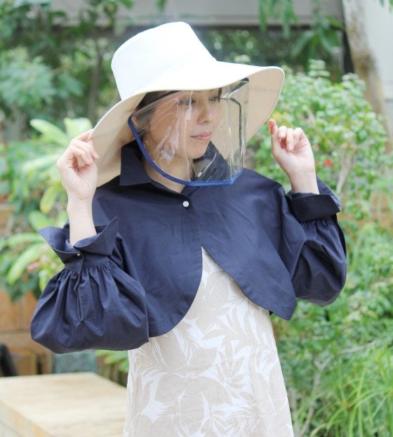 木陰を作るようなつばの大きさを持つUVカット帽子発売開始