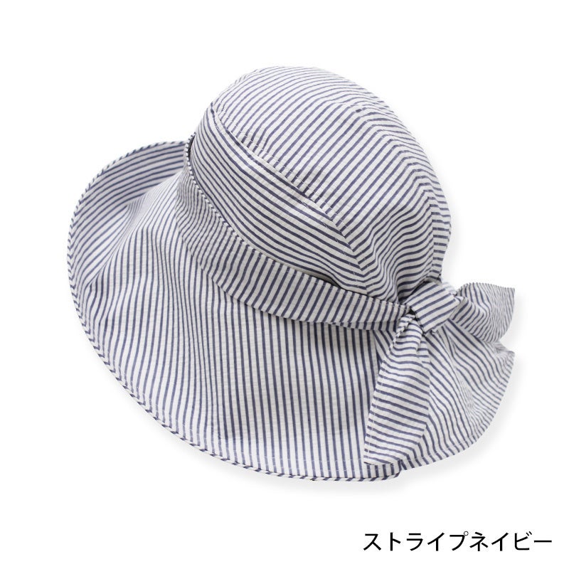 ジャストフィットハット　ネイビーストライプ