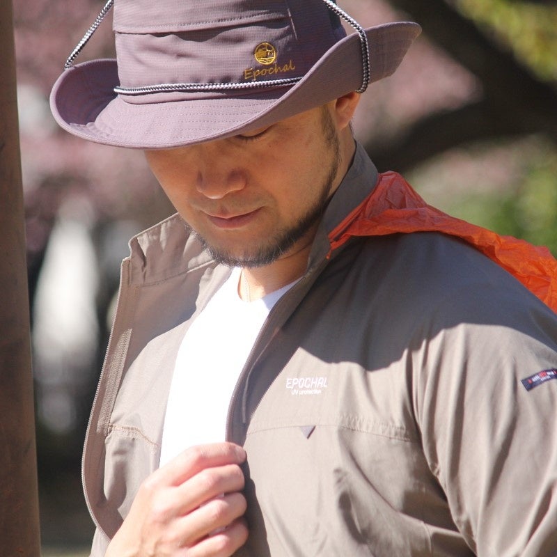 サン＆ウインドブレイクUVウエア　メンズサイズ　カーキ