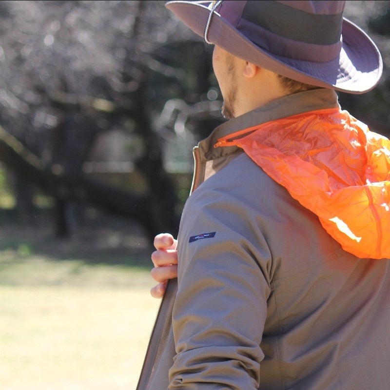 サン＆ウインドブレイクUVウエア　メンズサイズ　カーキ