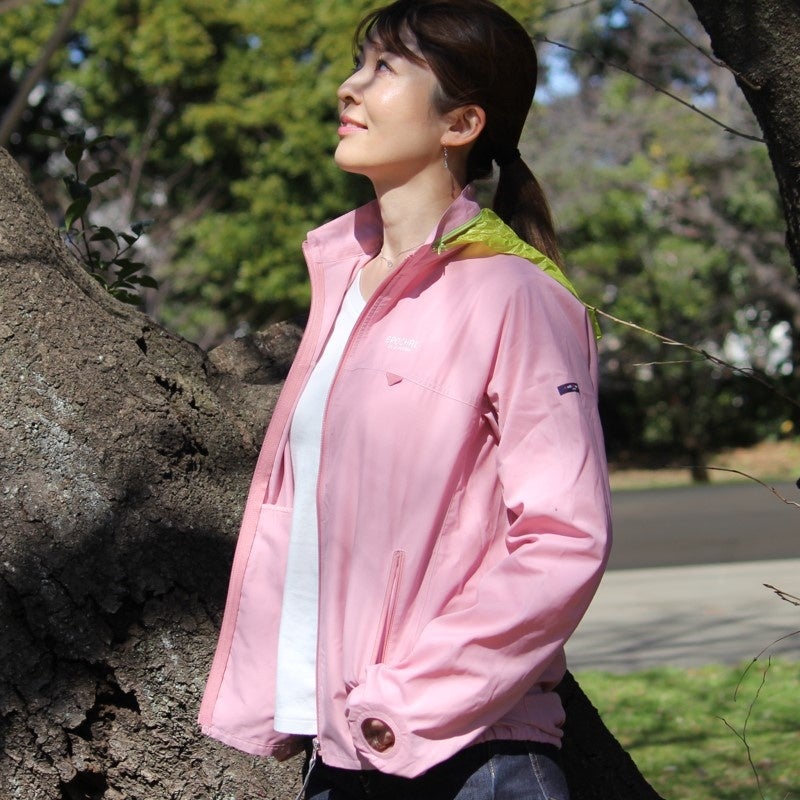サン＆ウインドブレイクUVウエア　ピンク