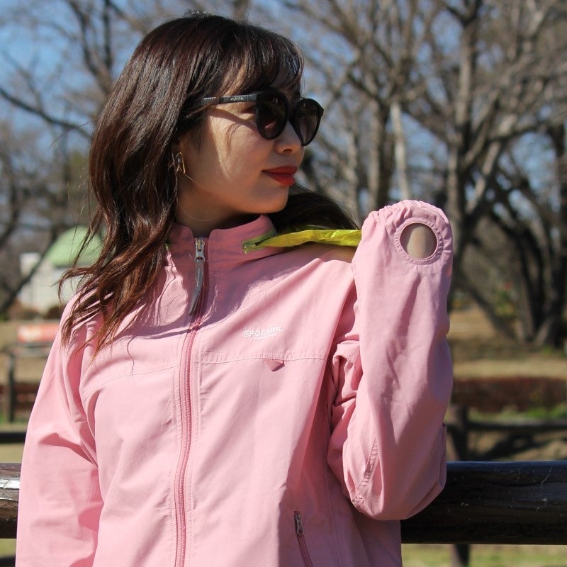 サン＆ウインドブレイクUVウエア　ピンク