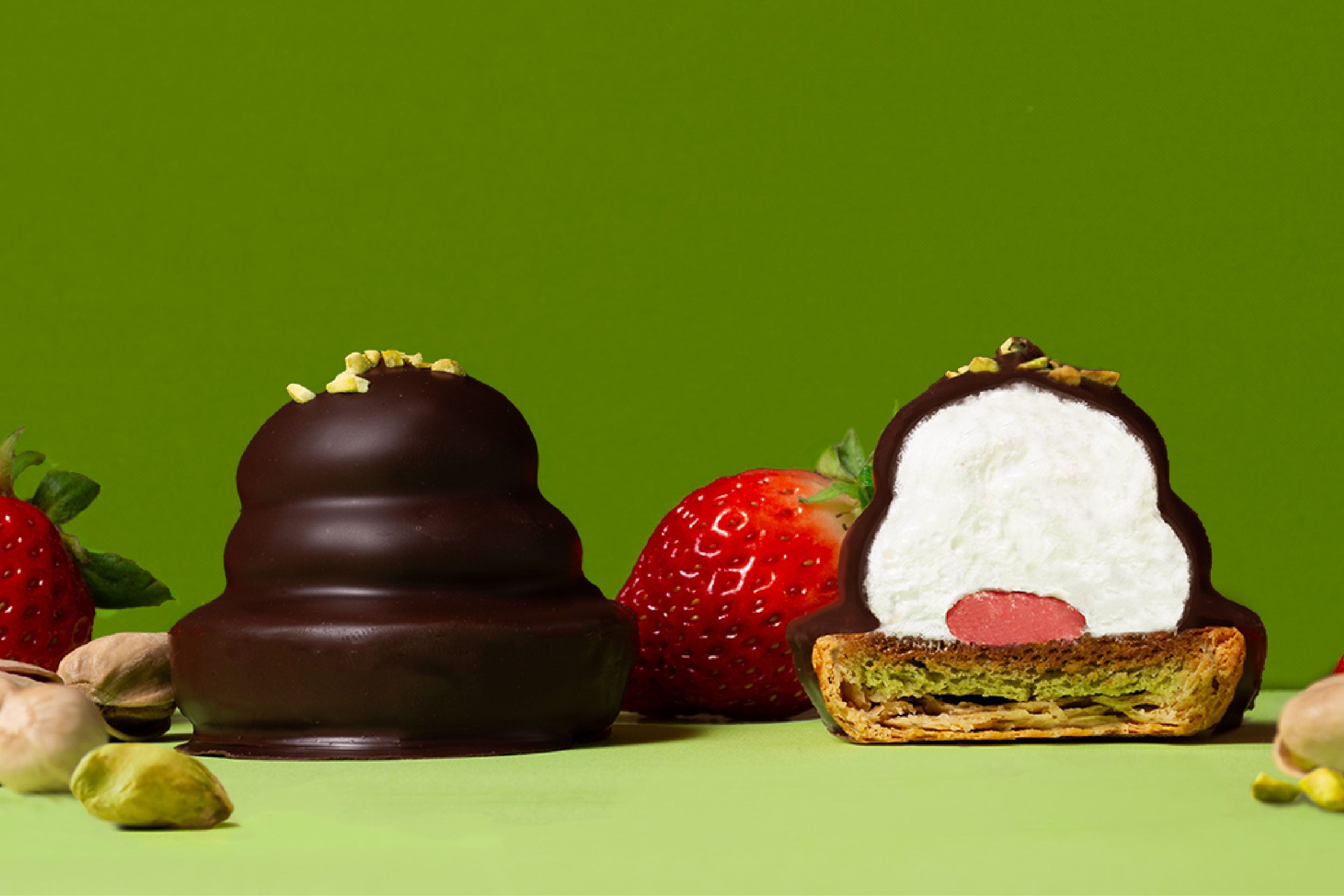 春の訪れにぴったりなピスタチオ＆ストロベリー