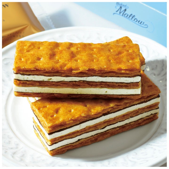 バター100%のパイを使用したバターマシュマロミルフィーユ