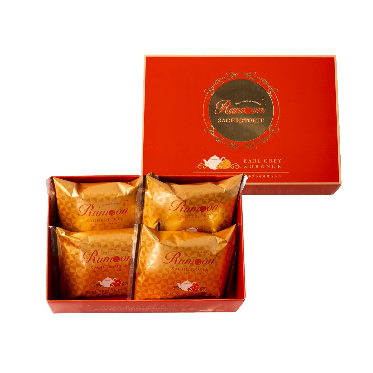 ラムーン・ザッハトルテ　アールグレイ＆オレンジ4個入　1,620円(税込)