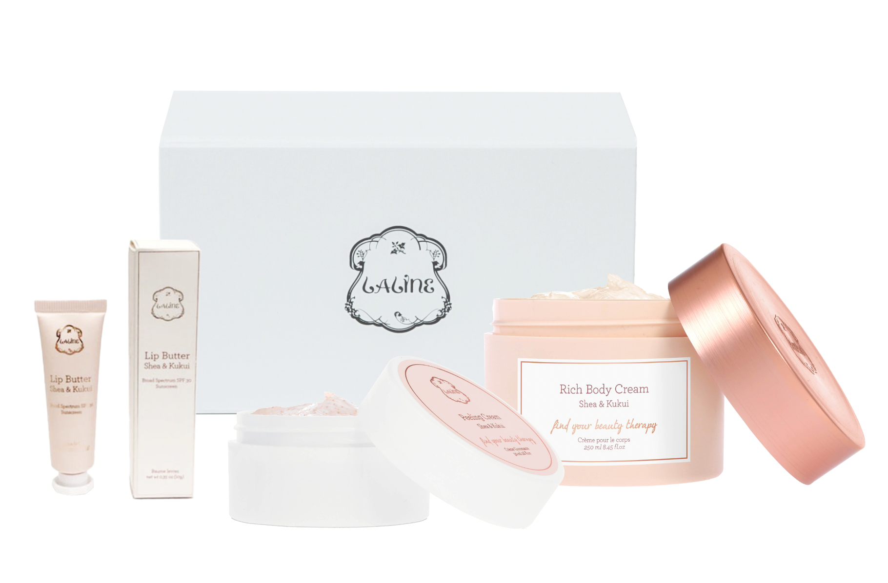 PINKリボン∞LOSA UVマイルドクリーム3本＆和顔施2本セット PINK