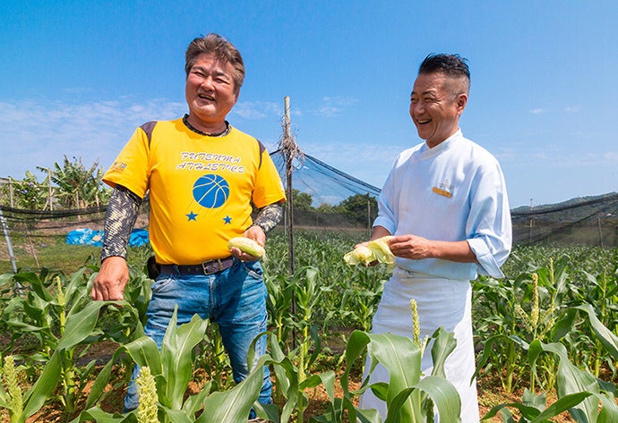 久場さんとシェフ川内隆弘