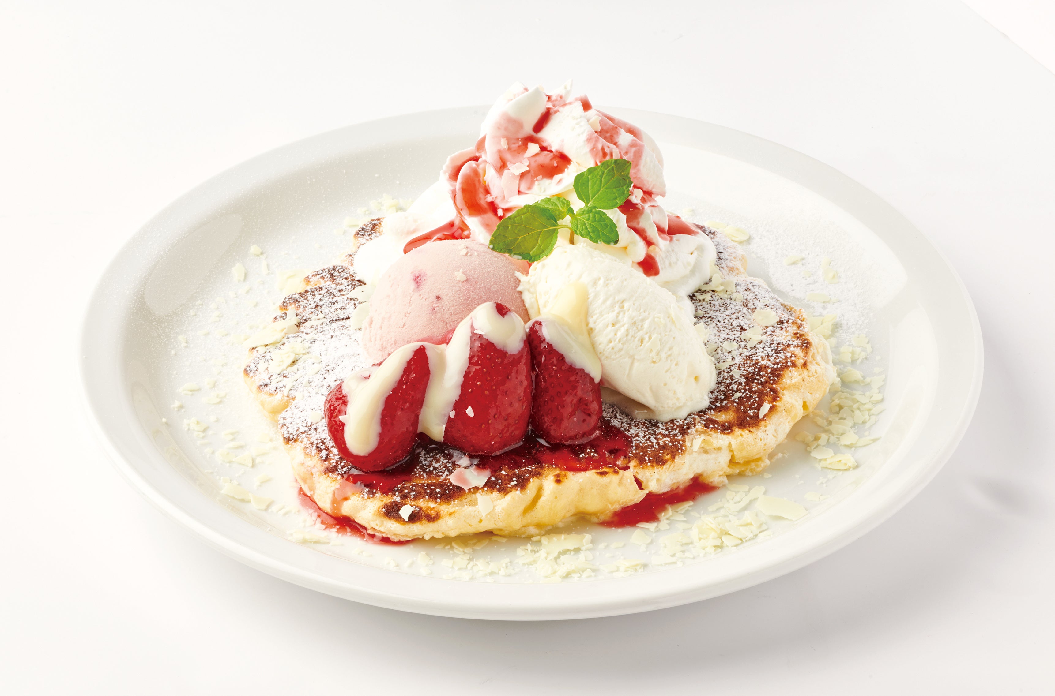 ワッフルパンケーキホワイトチョコ 【メロウブラウンコーヒー コクーン2／2F】