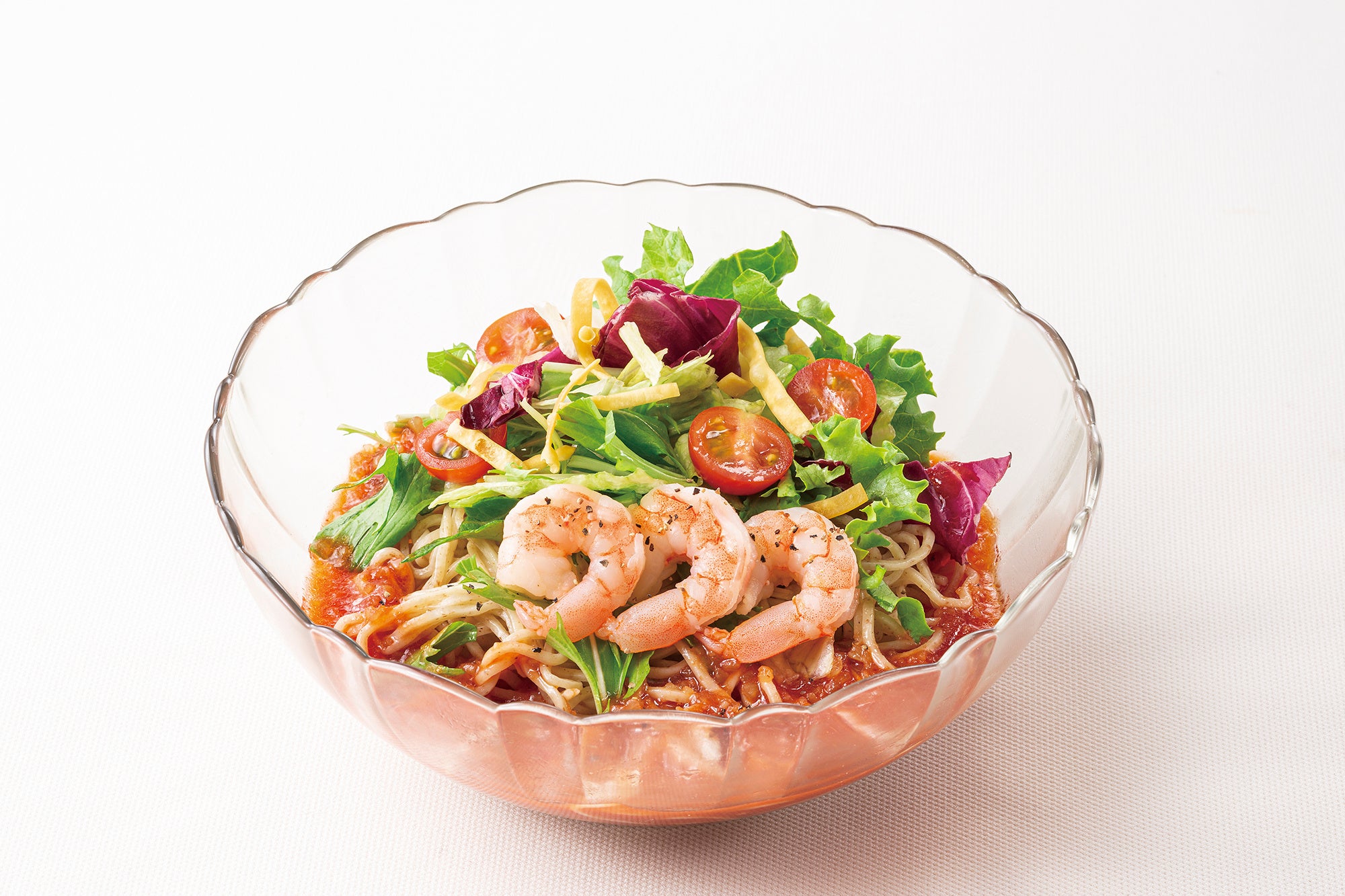 海老のトマト冷麺　980円【粥餐庁／コクーン１・2F】