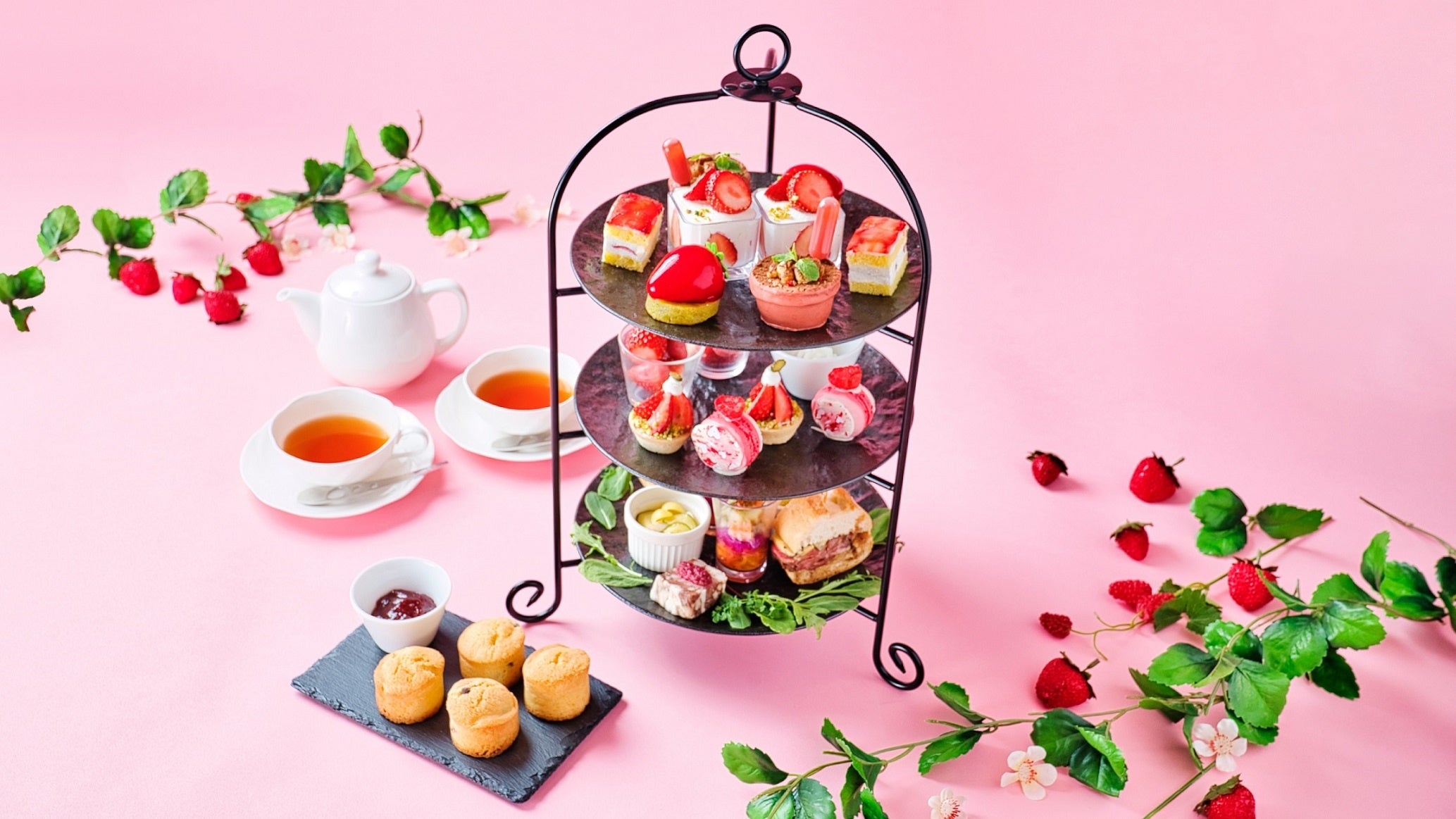 サンシャインシティプリンスホテルいちご畑を彩る、さまざまな