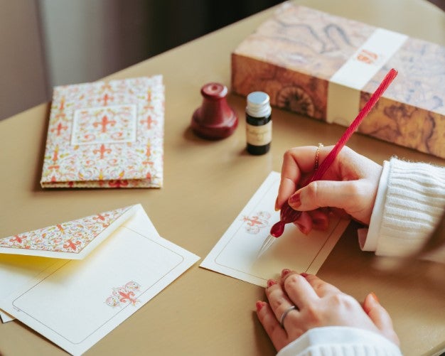 「DALLAITI」ガラスペンとレターセット